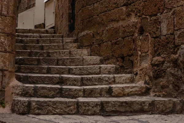 Ancient Stairs Stone Old City Jaffa Tel Aviv — Stock Photo, Image