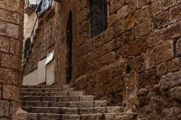 Ancient Stairs Stone Old City Jaffa Tel Aviv — Stock Photo, Image