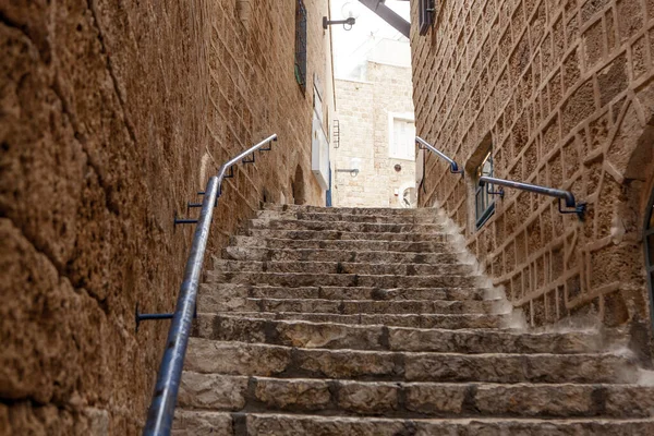 Ancient Stairs Stone Old City Jaffa Tel Aviv — Stock Photo, Image