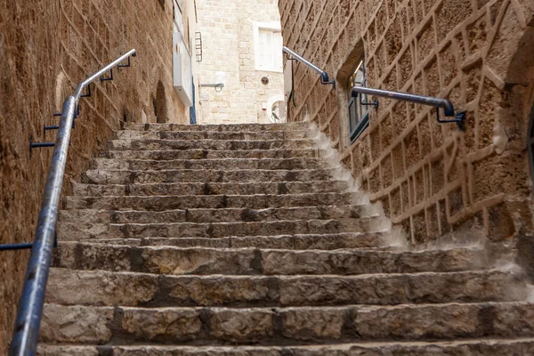 Ancient Stairs Stone Old City Jaffa Tel Aviv — Stock Photo, Image