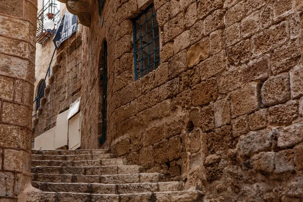 Ancient Stairs Stone Old City Jaffa Tel Aviv Stock Picture