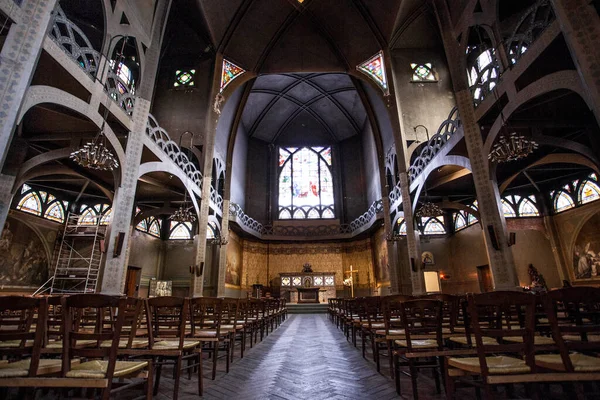 Paris France 1Er Octobre 2016 Vue Intérieure Cathédrale Saint Jean — Photo