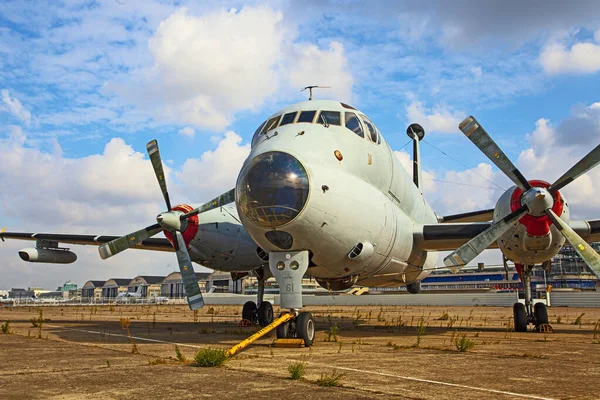 Paris Aeroporto Bourget França Outubro 2016 Transporte Militar Airybus Planin — Fotografia de Stock