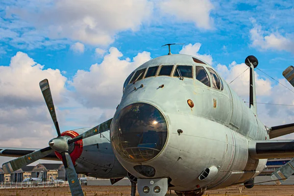 Paris Aeroporto Bourget França Outubro 2016 Transporte Militar Airybus Planin — Fotografia de Stock