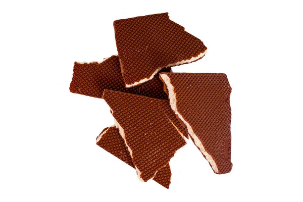 Donkere Melkchocolade Met Kokosvulling Geïsoleerd — Stockfoto