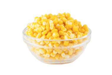 Beyaz arkaplanda izole mısır