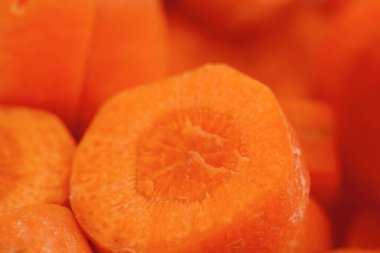 dilimlenmiş havuç makro arkaplanı