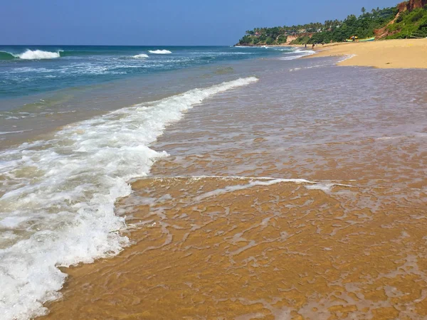 Beautiful Arabian Sea Kerala Seaside Varkala Beach India — Stock Photo, Image