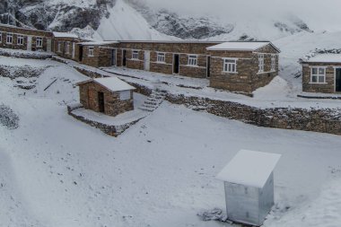 Thorong La, Nepa 'daki ana kampı geç.