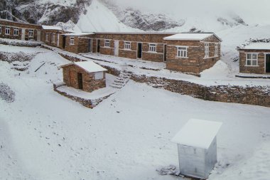 Thorong La, Nepa 'daki ana kampı geç.