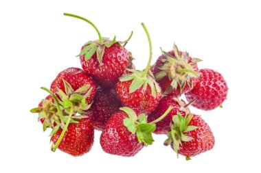 Parlak kırmızı vitaminli çilek, izole edilmiş.