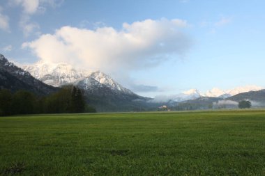 Bavyera 'da Alpler, Tegelberg yakınlarında. 