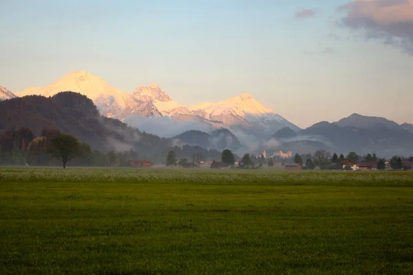 Almanya Daki Bavyera Alplerinin Manzarası — Stok fotoğraf