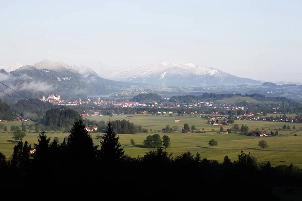 Almanya Daki Bavyera Alplerinin Manzarası — Stok fotoğraf