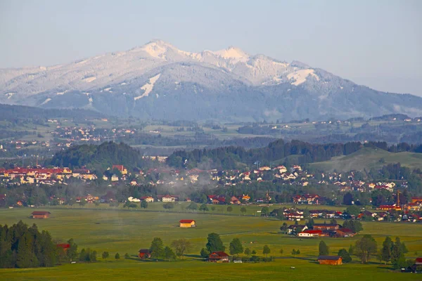 Alperna Med Sjö Dalen Bayern Tyskland — Stockfoto