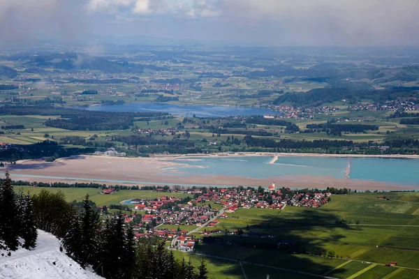 Alpen Met Meer Het Dal Beieren Duitsland — Stockfoto