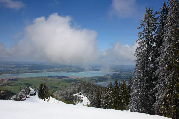 Alpes Con Lago Valle Baviera Alemania — Foto de Stock