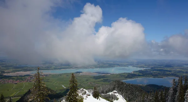 Alperna Med Sjö Dalen Bayern Tyskland — Stockfoto