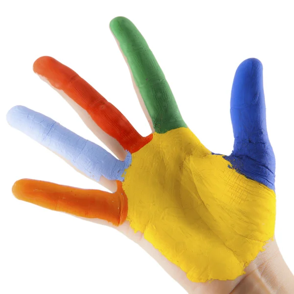 Colorful hand — Stock Photo, Image