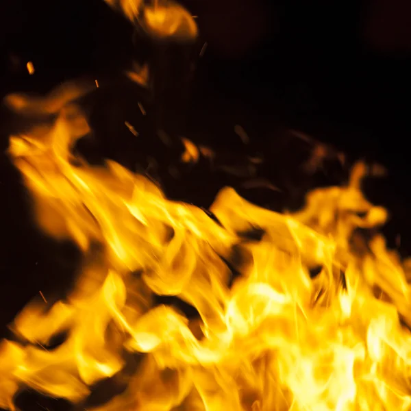 Flames on black — Stock Photo, Image