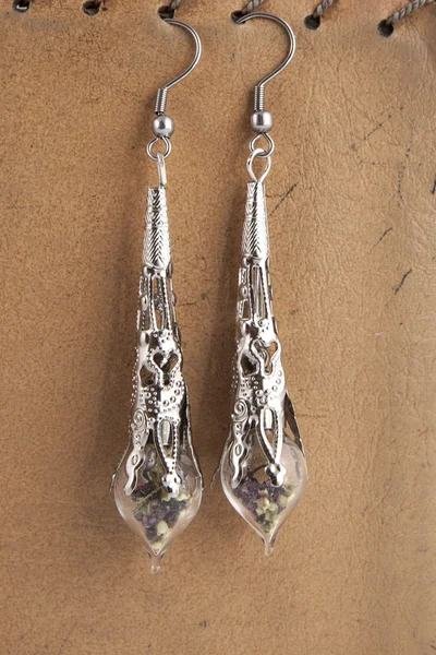 Handmade earrings — Stock Photo, Image