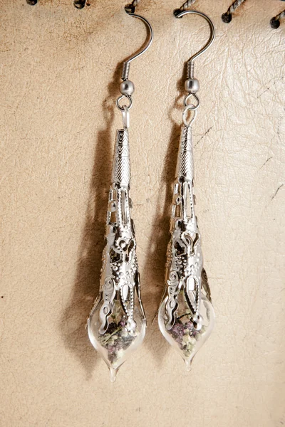 Handmade earrings — Stock Photo, Image