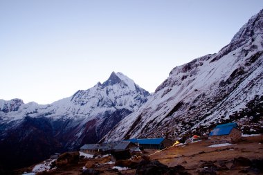 Annapurna Güney peak günbatımı