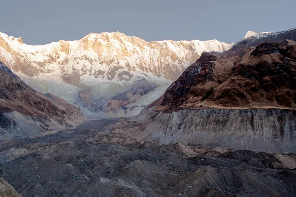 Annapurna Atardecer pico sur — Foto de Stock