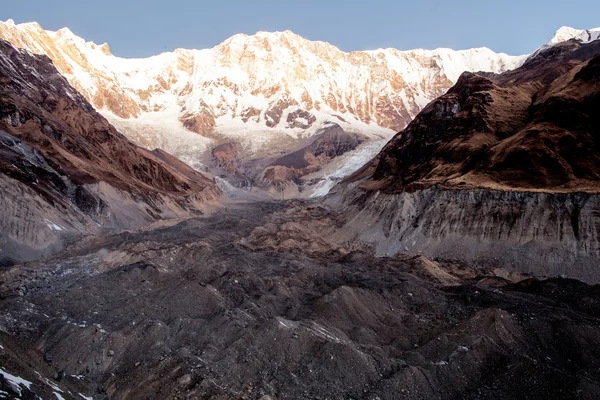 Annapurna Pôr-do-sol pico sul — Fotografia de Stock