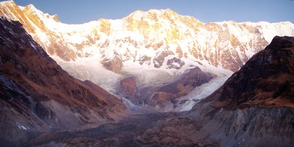 Annapurna Pôr-do-sol pico sul — Fotografia de Stock