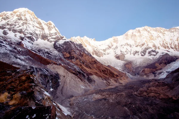 Annapurna Pôr-do-sol pico sul — Fotografia de Stock