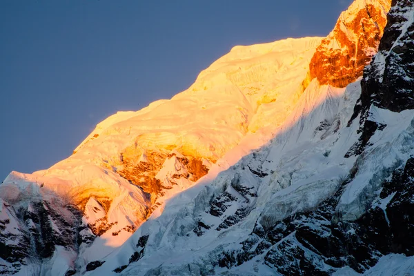 Annapurna Atardecer pico sur — Foto de Stock