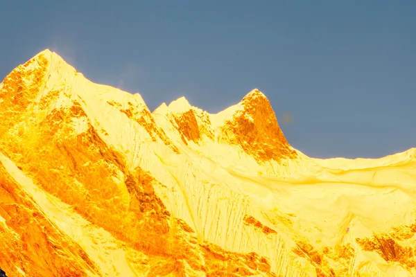 Annapurna Pôr-do-sol pico sul — Fotografia de Stock