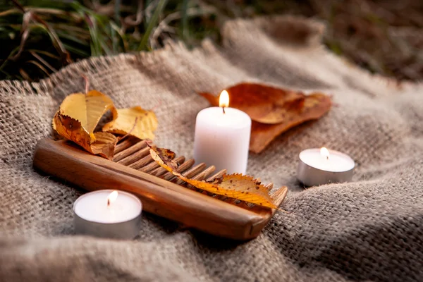 Natuurlijke decor voor de herfstvakantie — Stockfoto