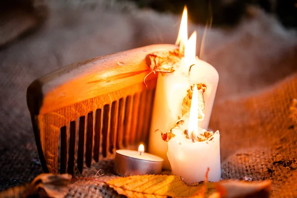 Natuurlijke decor voor de herfstvakantie — Stockfoto