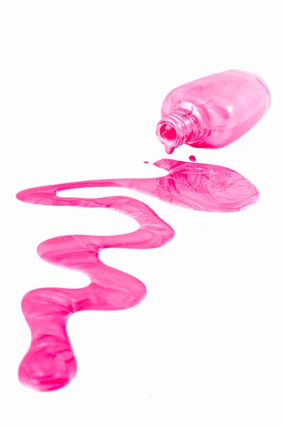 Flasche rosa Nagellack — Stockfoto