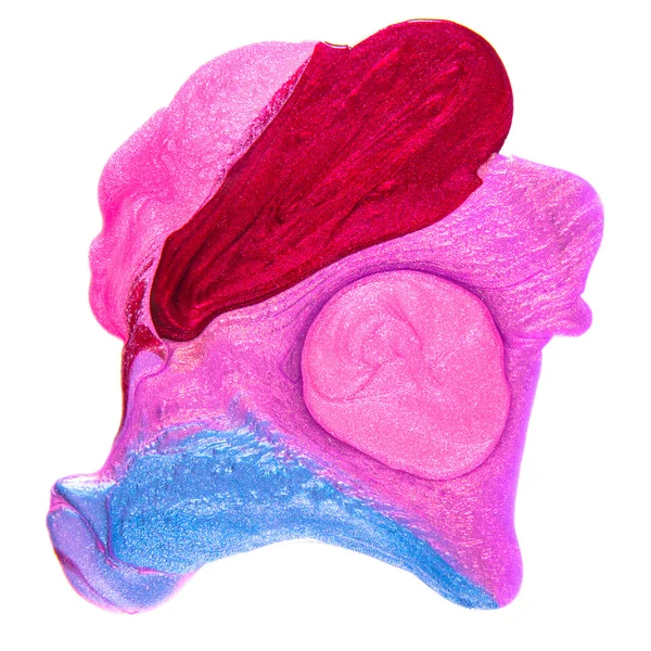 Rozlane kolorowy lakier do paznokci — Zdjęcie stockowe