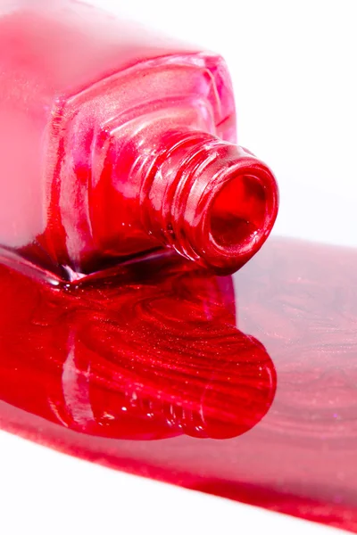 Esmalte de uñas rojo — Foto de Stock