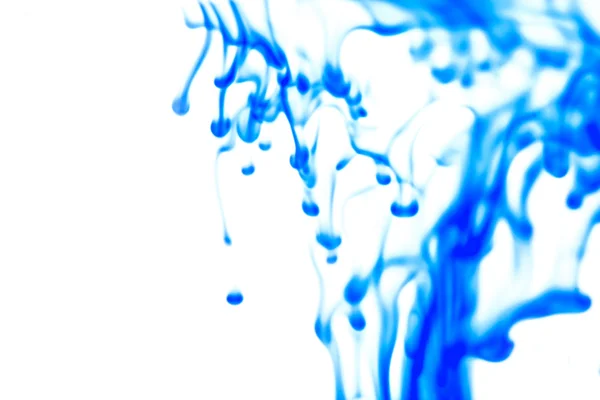 Blue liquid in water — Stock Photo, Image