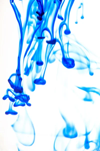 Blue liquid in water — Stock Photo, Image