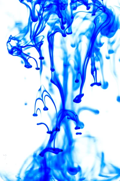 Blue liquid in water — Stock Photo, Image