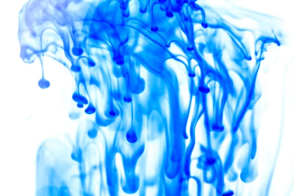 Blue liquid in water — Stock Photo, Image