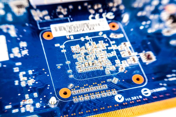 Motherboard, computer electronics — Stock Photo, Image