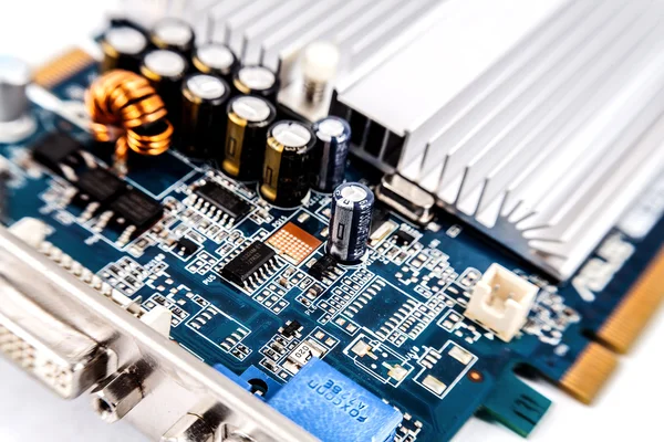 Motherboard, computer electronics — Stock Photo, Image