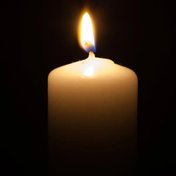 Κερί στο μαύρο φόντο — Φωτογραφία Αρχείου
