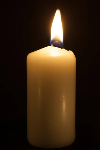 黑色背景上的蜡烛 — 图库照片