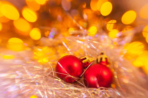 Bolas rojas de Navidad — Foto de Stock