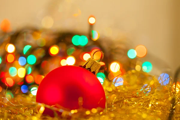 Red christmas ball — Stock Photo, Image