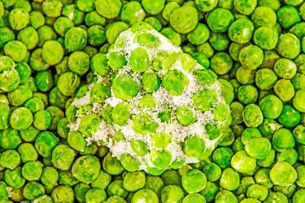 冷凍エンドウ豆のヒープ — ストック写真