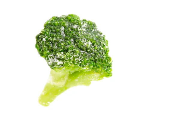 Bevroren Broccoli geïsoleerd — Stockfoto